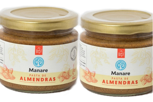 Mantequilla De Almendras Manare Pack 2 Unidades De 200gr 