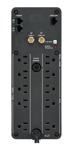 APC Back-UPS Pro BR BR1100M2-LM 1100VA entrada y salida de 120V negro