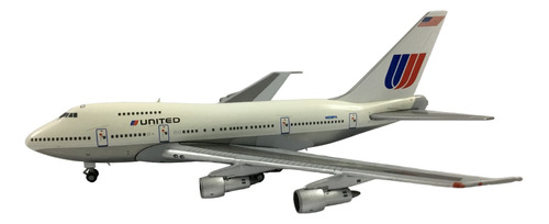 Avion A Escala (1:400) United, Boeing 747sp, White Livery