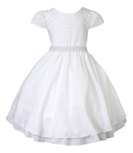 Vestido Infantil Dama Batizado Formatura Primeira Comunhão