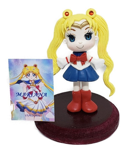 Recuerdo Adorno Pastel De Niña Sailor Moon Tarjeta Pa4