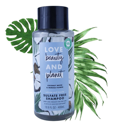  Shampoo Love Beauty And Planet 400ml Reparador