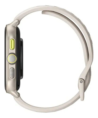 Smartwatch Amazfit Cheetah Square tela de 1.75" com pulseira de silicone - cor creme