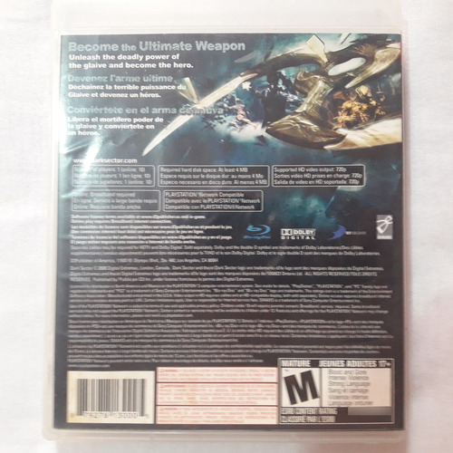 Dark Sector Ps3 Midia Fisica Usado (Usado)