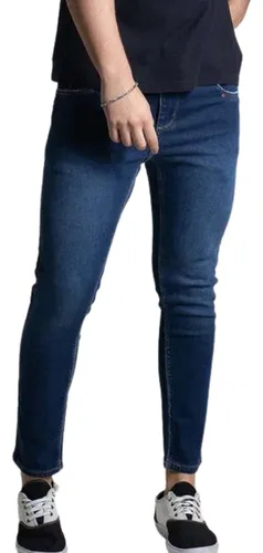 Calças Jeans Skinny Masculinas Com Pés Rasgados