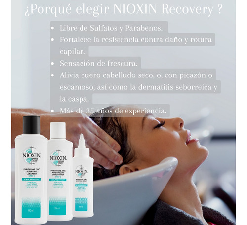 Nioxin Recovery Kit Aliviador Anticaspa 200 Ml