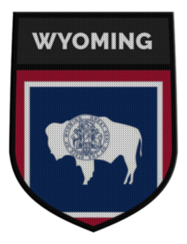 Parche Para Ropa Usa Wyoming