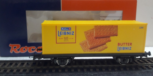 (d_t) Roco Container Wagon - Leibniz Butter 47252 Usado