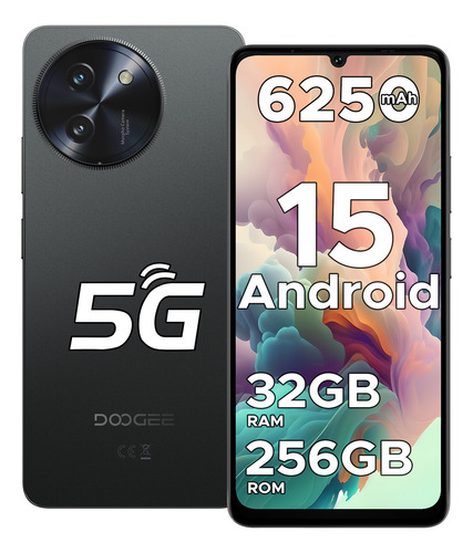Celular Doogee Note 59 Pro 5g Celular With 6.75, 6250 mAh, 32 GB de RAM Ext. + 256 GB de ROM, Android 15, Cámara de 16 MP