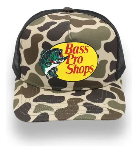 Boné Camuflado Bass Pro Shops Trucker Original Importado Usa