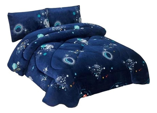 Cobertor Cubrecama Tela Chiporro 1.5 Pl Invierno Plush Di