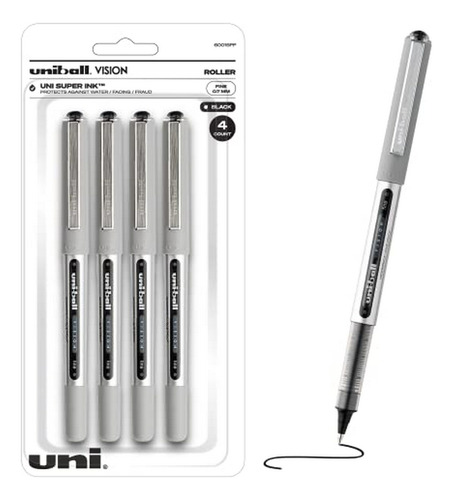 Bolígrafo De Tinta Líquid Uni-ball Visión Rollerball Plumas,