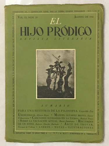 Revista El Hijo Prodigo Vol9 N°29 1945