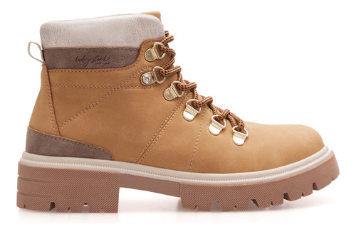 Borcegos Botas Lady Stork Acordonado Mujer Urbano Valentina