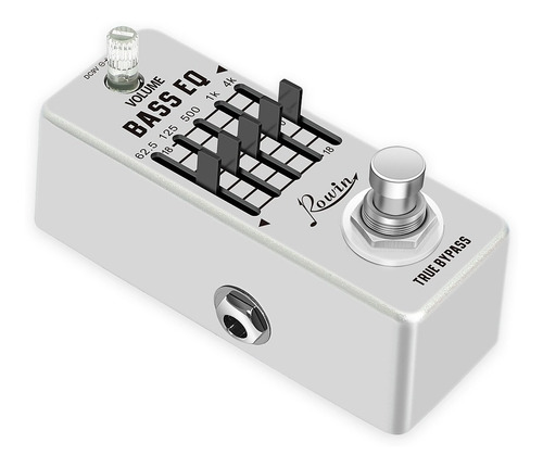 Imagem 2 de 7 de Pedal Equalizador Para Baixo Bass Eq Rowin 5 Bandas De ±18db