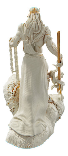 Estátua Hades - Deus Dos Mortos - Estatueta Imagem Plutão Cor Cor Mármore Dourado