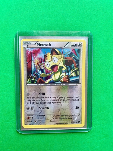 Cartas Pokemon Meowth 88/114 Reverse Steam Siege Sts (Usado)