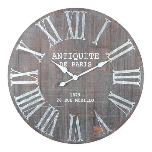 Reloj De Pared Mdf Aguja 60 Cm Ø X 4.5 Cm Espesor Antiquite