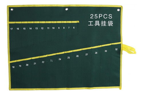 1 Unidad Estuche Enrollable De Lona Para Guardar Llaves,