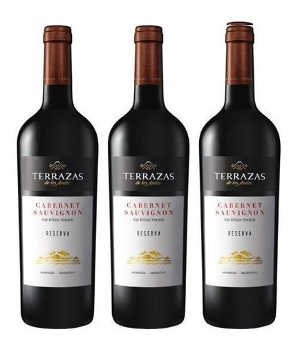 Vino Terrazas Reserva Cabernet Sauvignon 750ml Tinto Pack X3