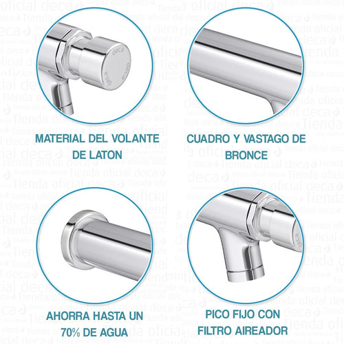 Imagen 5 de 10 de Bacha Johnson Para Quincho + Griferia Pared Temporalizada