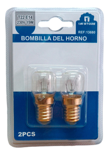 Ampolleta Horno/refrigerador 15w E14 Resiste 300°