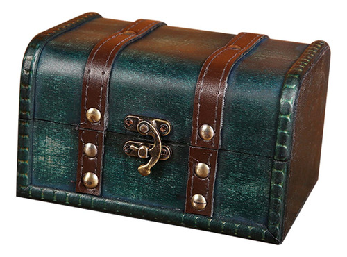 Caja De Joyería, Organizador De Cerradura De Hebilla Verde
