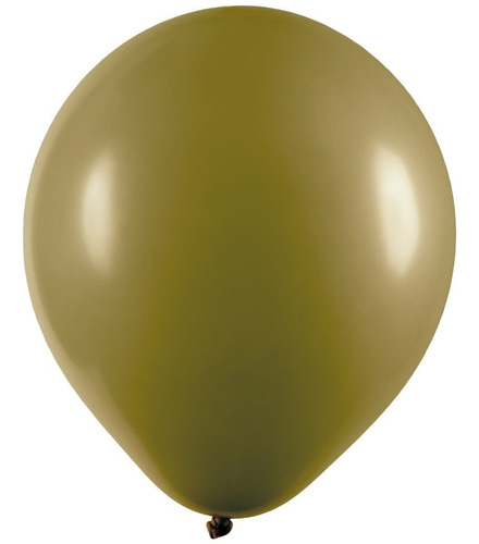 Balão Bexiga Redondo 5 - Oliva - 50 Unidades - Art Latex