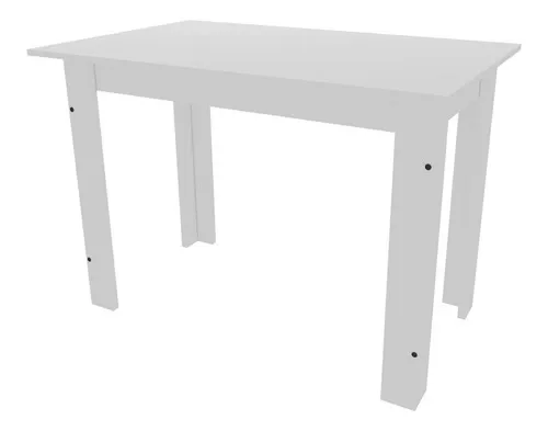 Juego de mesa Caribe con 4 sillas Indekes, diseño de tela blanca: liso