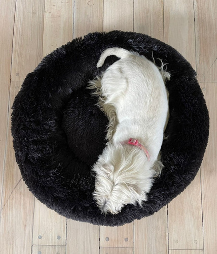 Imagen 2 de 7 de Puff Cama Antiestrés Sil Perros/gato Peludo Y Mullido