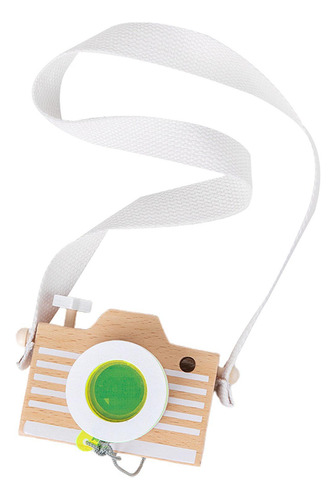 Cámara De Juguete De Madera, Juguete De Percepción Verde