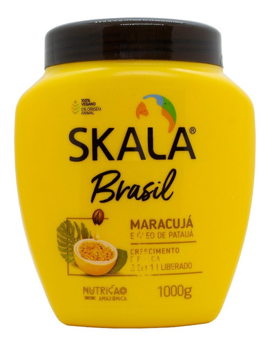 Skala Maracuya Máscara Vegana Crema Peinar Pelo Débil X 1kg