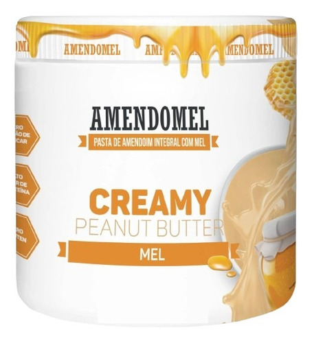 Pasta De Amendoim Com Mel - Amendomel 1kg - Thiani Sabor Tradicional Com Mel