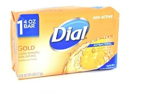 Imagen 1 de 1 de  Dial Antibacterial Deodorant Soap, Gold (4jabones X 3,5v)