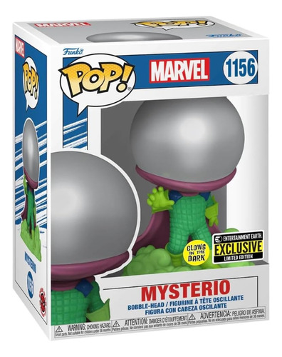 Mysterio Funko Pop Spiderman 1156 Gitd Brilla Exclusivo