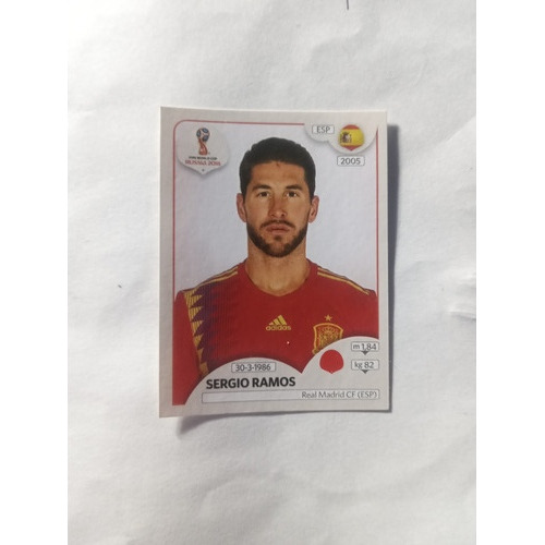 Figurita Sergio Ramos- Numero 127- Mundial Rusia 2018-panini