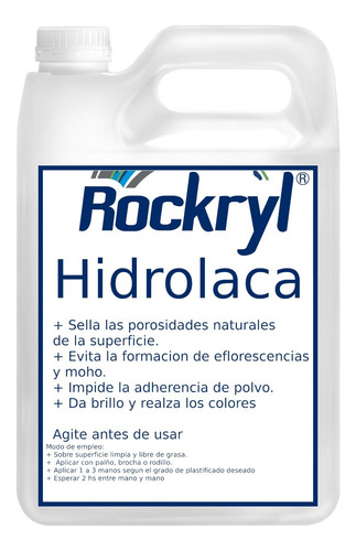 Hidrolaca Sellador Pisos Baldosas Ladrillos 5 L Rockryl®