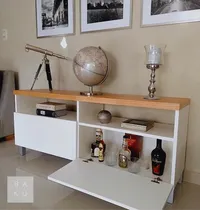 Comprar Rack Tv Led Modular Minimalista Paraíso Lustrado
