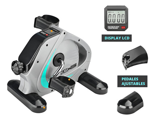 Bicicleta Fija Pedalera Rehabilitacion 150kg Premium Lcd