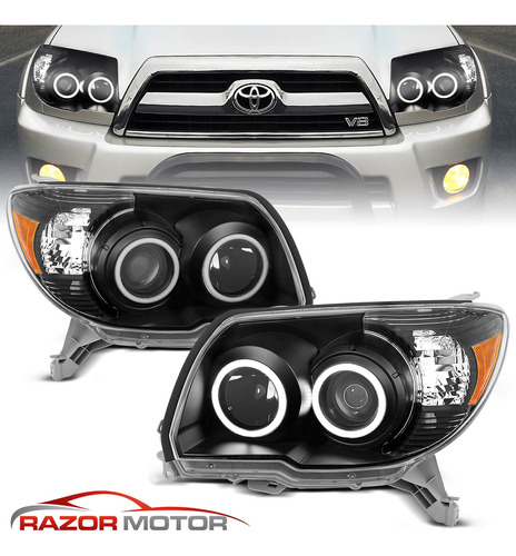 Par Faro Negro Led Toyota 4runner Sport 2008 4.0l