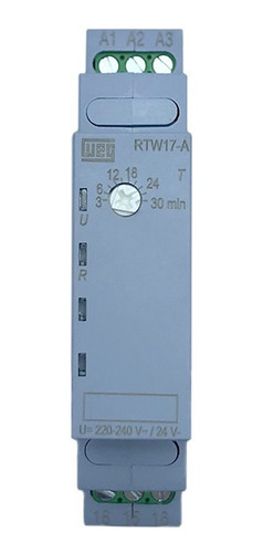 Rele Temporizador De Retardo Weg De 3-30min 220v 24a Rtw17-a