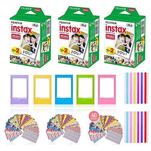 Fujifilm Instax Mini Instant Film (paquete De 3, 60 Hojas) 5