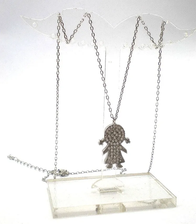 Cadena Y Dije De Plata 925 Nena Con Zafiros