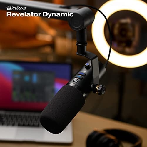 Microfone USB dinâmico Presonus Revelator para gravação, Pro