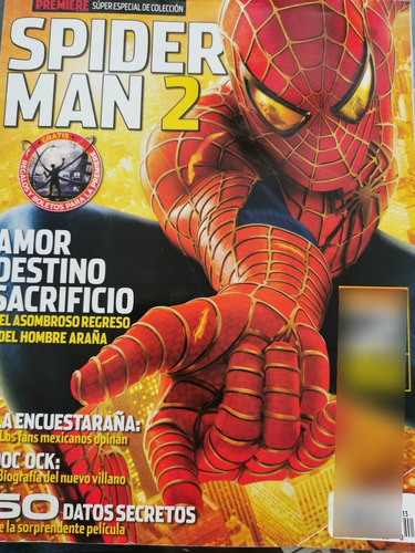 Revista Spider-man 2 Cine Premiere Sin Posters