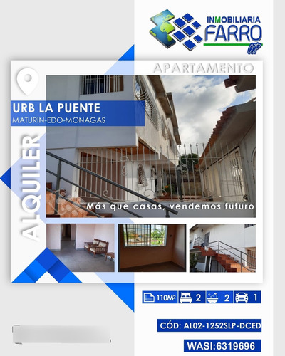 Imagen 1 de 10 de Se Alquila Apartamento En La Puente Al02-1252slp-dced