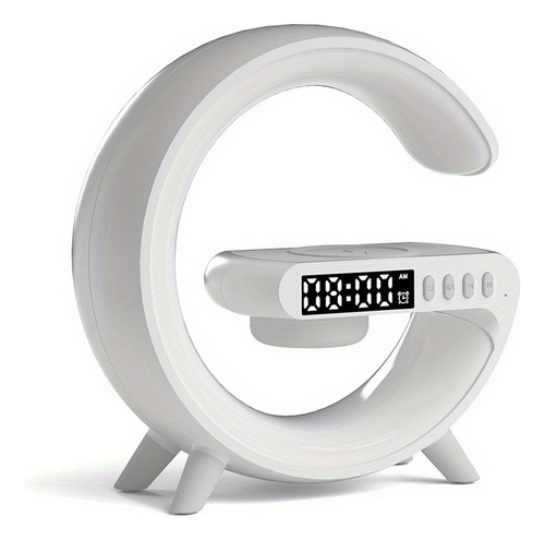 Bocina Bluetooth Mini Cargador Inalámbrico Lámpara Reloj