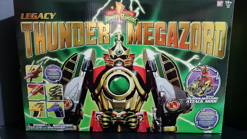 Power Rangers Legacy Thunder Megazord Y Tigerzord (Usado)