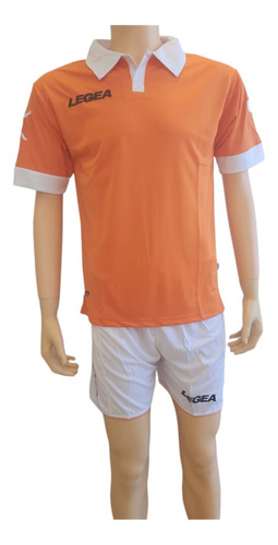 Uniforme De Futbol Legea Modelo Vintage Naranja Blanco