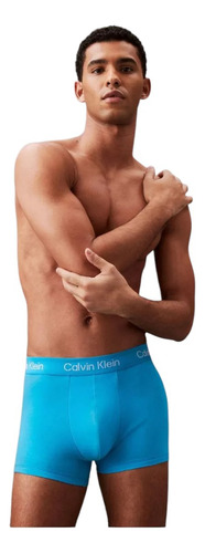 Boxer Trunk Calvin Klein De Algodón 3 Pack - Original